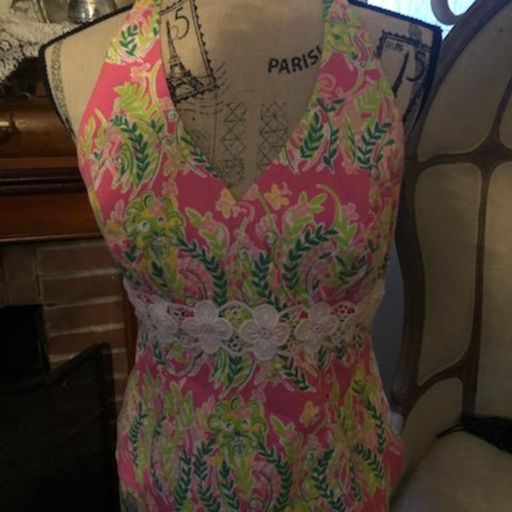 Lilly Pulitzer Pink Halter Top